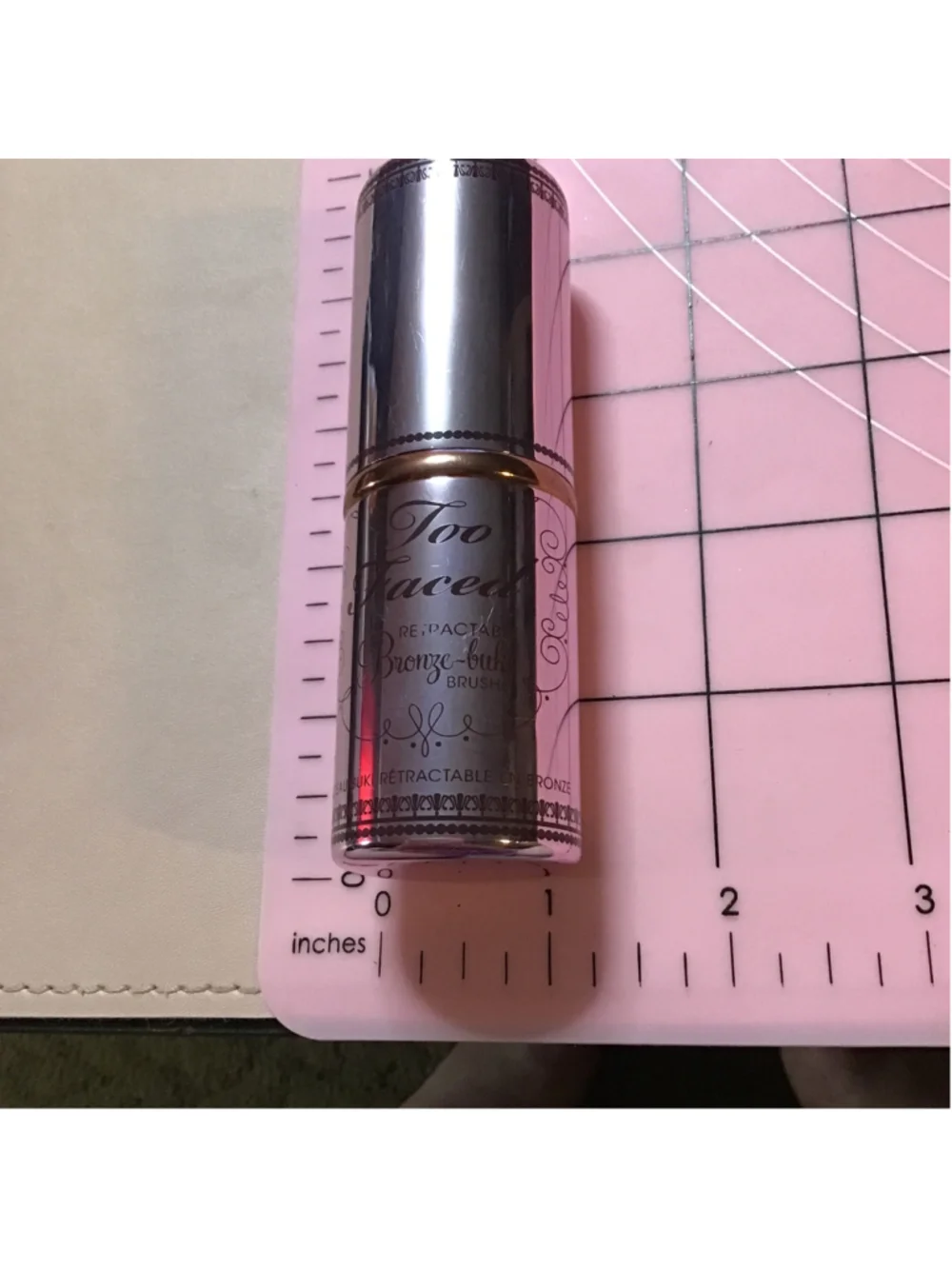 Too Faced Retractable Bronze-Buki Brush Silver Pink Gold